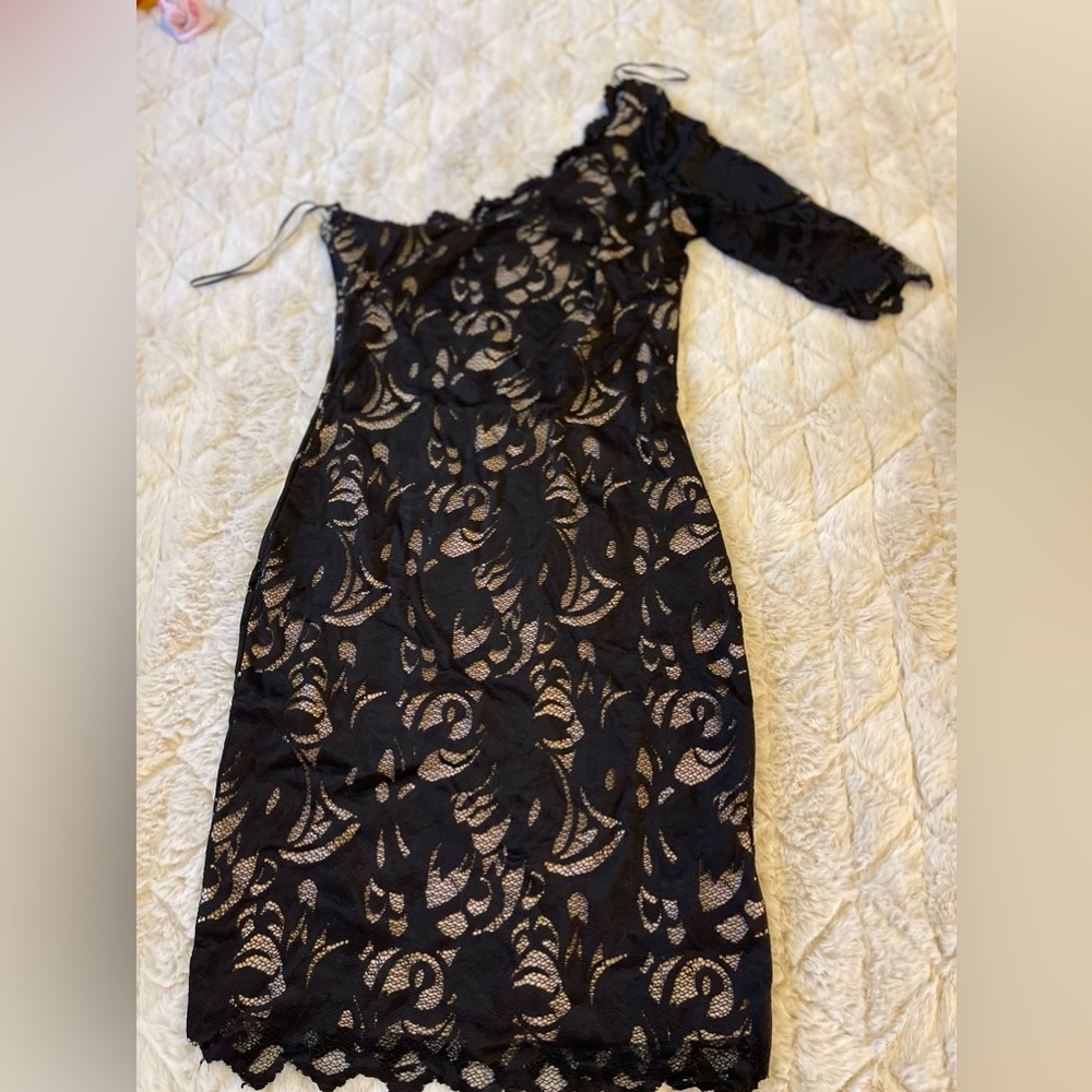 H&M One Shoulder Lace Dress